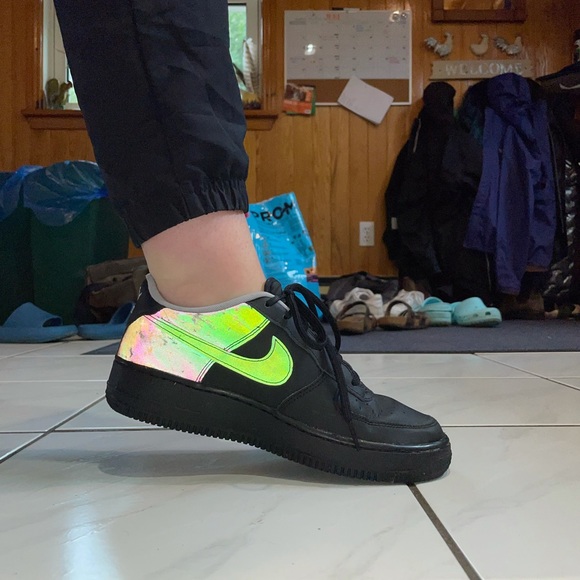 Holographic Nike Air Force 1s - Picture 3 of 5